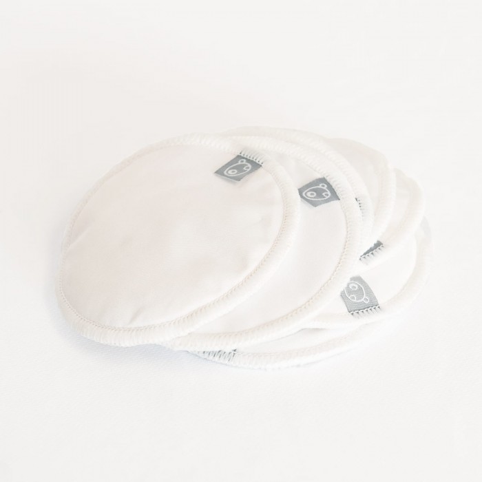 Compresse allaitement lavable (paquet) blanc La Petite Ourse