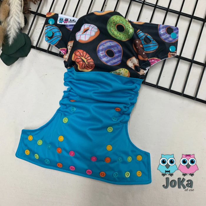 Couche maillot lavable qui peut servir de couche à poche Joka Beiges (8-35 lbs)